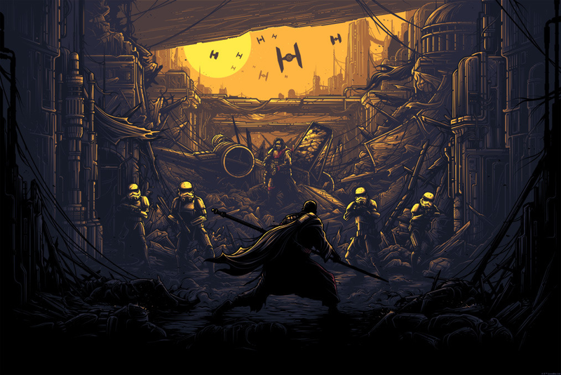Illustration for article titled We're In Love With This Chirrut and Baze Rogue One Poster